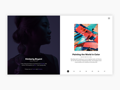 Portfolio - Designer Profile clean design interface layout minimal portfolio ui ux web webdesign website