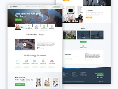 Mortgage Company creative design home in progress loan mortgage project ui ux web design