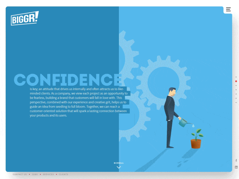 Biggr Transitions vol. 2 agency animation scrolling transitions web web design website