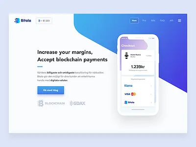 Bitala (Landinge page / Hero) clean design discover interactive iphone mockup landingpage listings mobile interface profile simplicity ui user experience ux