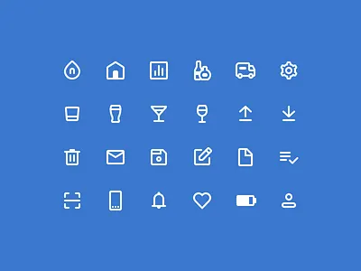 Nectar UI Icons android bar ios material design web