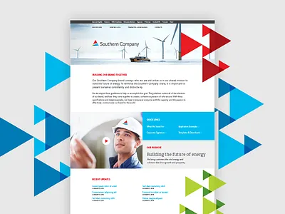 Georgia Power Intranet atlanta electricity employees gas georgia power interaction design intranet playful power ui design ux design web design