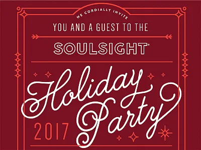 Holiday Party art decor chicago christmas event holiday invitation party poster
