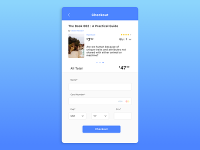 Credit Card Checkout Page 002 @dailyui buy checkout creditcard dailyui payment