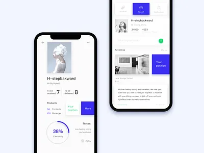 About personal centers blue green icons. personal set ui up ux