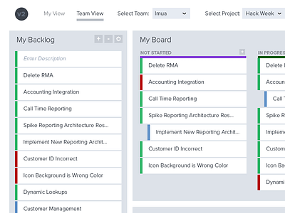 Hack Week Design agile agile board ui design ux
