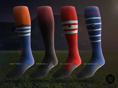 MLB Team Socks baseball cardinals diamondbacks dodgers mets mlb socks sports stance