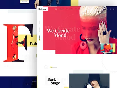 Fashion web design Exploration bright colorful design exploration fashion fashion e commerce fashion web shop online ui kit