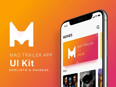 Movies app UI Kit app movies sketch uikit