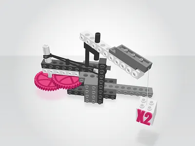 Dribbble Invite x2 dribbble gear invitation invite lego