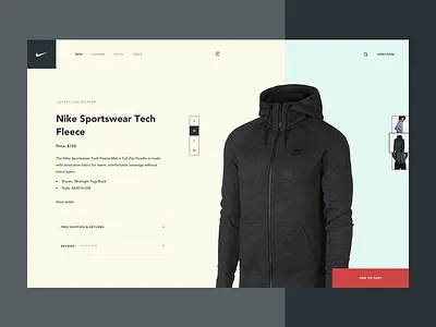 Nike Design Concept ui ux