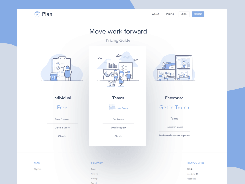 Pricing Plans Illustrations corporate icon illustration plan price price plan pricing saas to do ui vector website