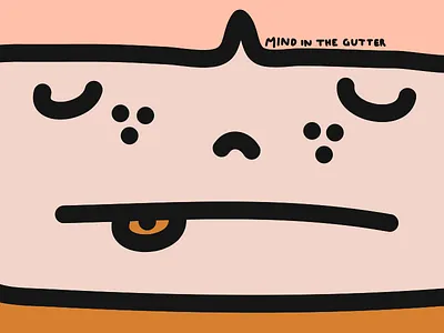 the gutter color cute dirty drawing freckles girl gutter illustration pink hair vector