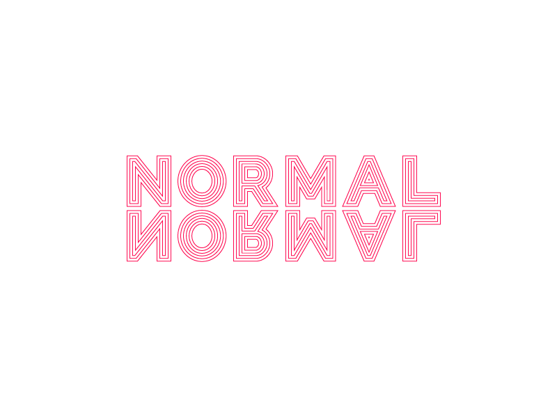 Anti Normal👨‍🎤 animation art clean color concept design flat gif logo type typography vector