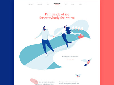Illustrated Homepage character design illustration landing page layout ui web web design web page webdesign website