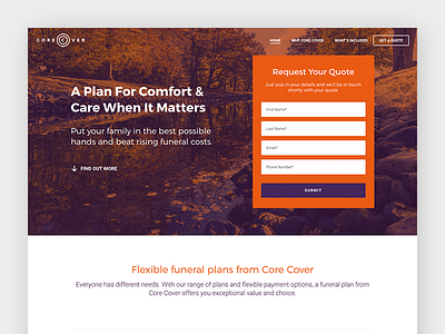 Core Cover Website ui design uiux ux design web design website