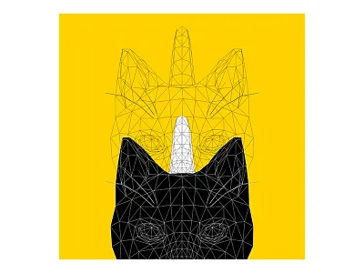 [629] Screech. 3d art c4d cats cgi cinema4d design everyday nid render unicorns