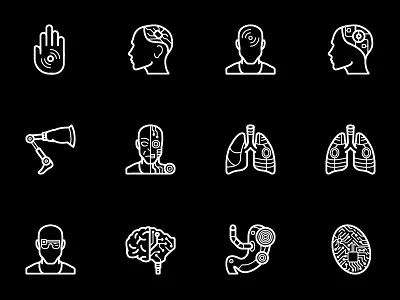 Cybernetic Icons │ android black friday cybernetics future icon icons technology