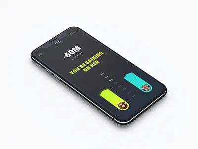 Racing app app ios iphone racing ui ux