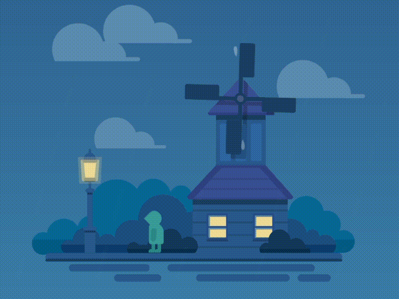 Weather Motion Graphic Raining Snowing