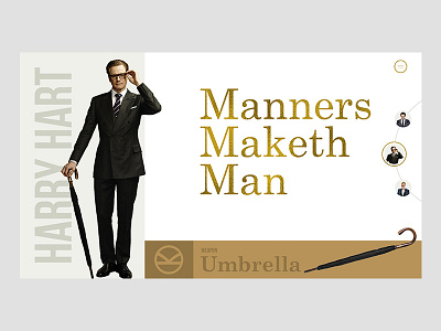 Kingsman Concept design gold interface kingsman minimal ui ux webdesign white