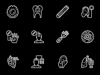Cybernetic Icons │ android black friday cybernetics future icon icons technology