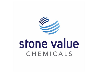 Stone Value Chemicals - Logo Design abstract icons abstract logo agent orange design blue logo branding chemicals branding chemicals logo lab brand laboratories logo designers south african logos