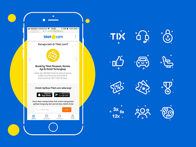 Icons set why buy at tiket.com (for mobile version) apps icon iconset mobile sketch tiket tiketcom travelling ui ux