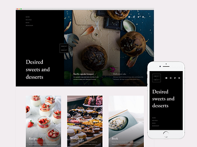 sweet sweet — header bakery boutique business delicacy food header home mobile sweet