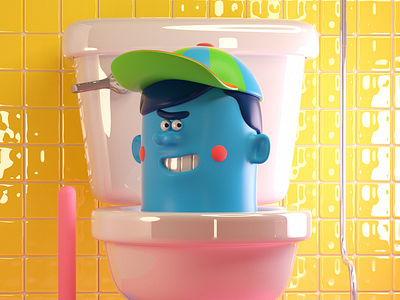 PERSONA! baño c4d character octane people person