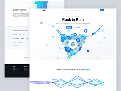 Node Website blue footer graph header home landing line node page quotes testimonials website