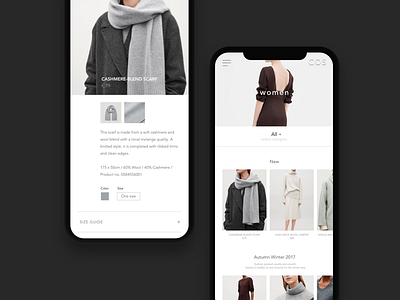 COS concept app cos design gui iphonex prototype ui