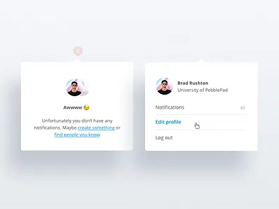 Notifications - empty state