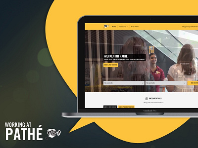 Working at Pathé - Website live!! branding cinema design pathe vacancy web webdesign website work