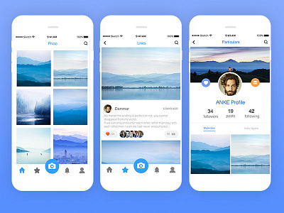 PHOTO APP ui ux