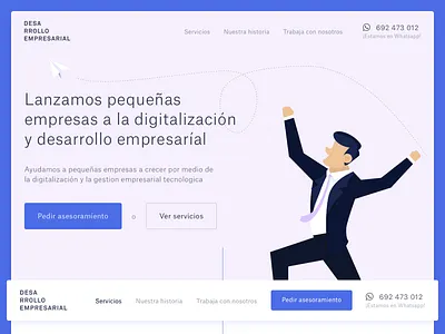 Desa landing page 🤘 illustration landingpage productdesign sketch web