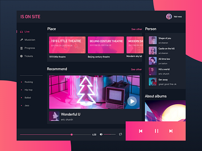 On The Site -Web live music web