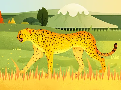 A Leopard On The Grassland grassland ios11 iphone x leopard