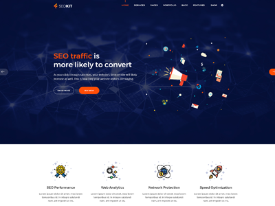 SEOKIT - Digital Marketing & SEO Company Template agency digital marketing html joomla seo wordpress