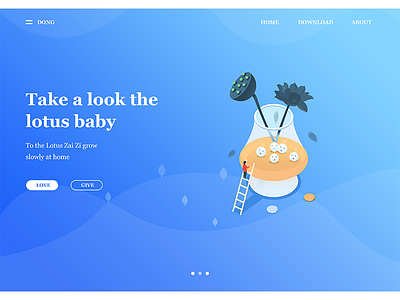 lotus banking chart clean color home illustration internet isometric payment ui web