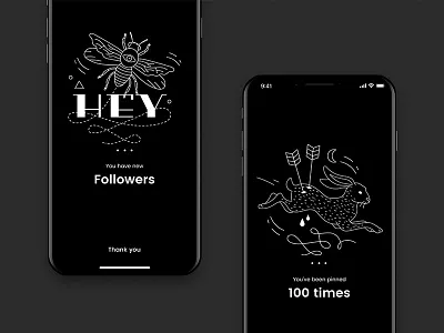 Tat Chat Illustrations app blackandwhite illustration outline tattoo ui