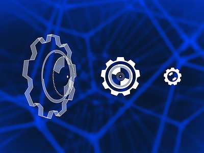 Uptime - Progressive icons for cloud solution 2d 3d freebie future lines outline perspective progression wires