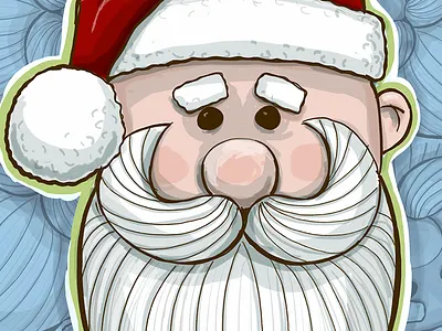 More bearded goodness.. here comes Santa adobe sketch arthur rankin christmas ho ho ho illustration rankin bass rudolph santa santa claus
