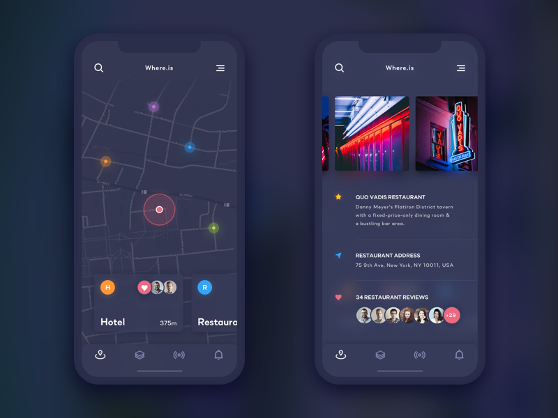 Where.is - Mobile Application_ by Filip Legierski for Riotters on Dribbble