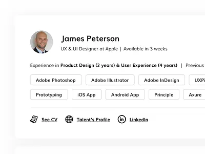 Matched Talent business designer developer interview job offer search sketch talent ui ux web