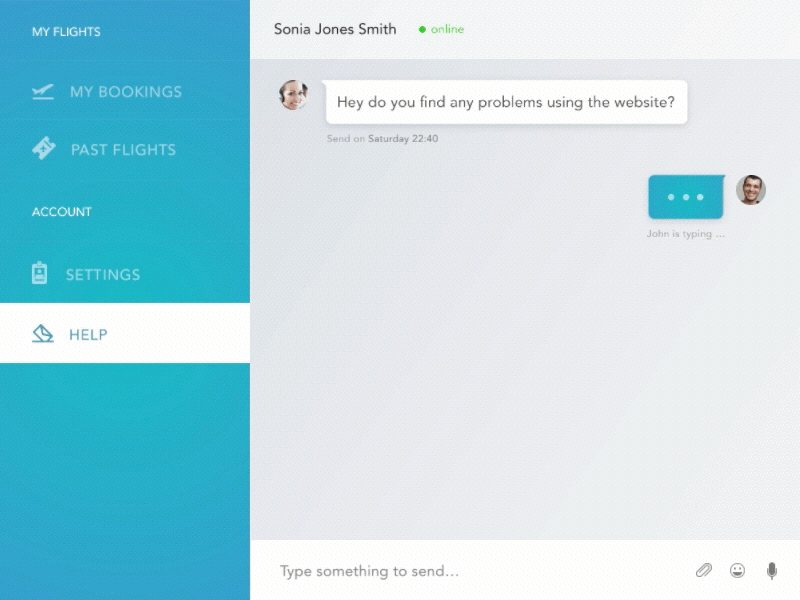 Arielle Chat and Smile ai app chat converter ios mail makeitbetter online principle ui ux web