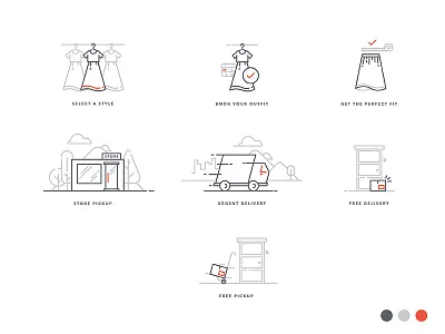 Flyrobe Icons e commerce flyrobe icon icon set minimal startup