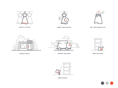 Flyrobe Icons e commerce flyrobe icon icon set minimal startup