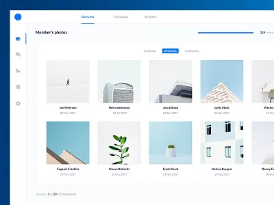 Image Gallery UI Design app clean design flat ios iphone photoshop sketch ui web website white
