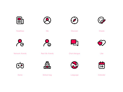 Icon Redesign 05 color icon design the latest style